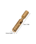 Beefy Heavy Duty Brass Cylinder Invisible Hinges Set 10 Pieces, 5mm Thick Fixed Concealed Barrel Hinges For Jewelry Boxes And Furniture