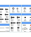 1:10 Scale RC Screw Kit Box Set With Multi Color Screws for D4 Slash 727 showing multiple screw sizes and organization grid tray