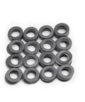 Top Shelf PTFE Coated Nylon Washers 5X8X0 5Mm Set Of One Hundred Pieces For Traxxas Rc Cars, showing multiple black washers stacked.