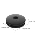 Smooth Rotation Pulley Wheel Covers For Gym Equipment, Noise Reduction Replacement Caps For Fitness Machines, Universal Fitness Pulley Covers, 2 Pairs, Durable Shield For Home Workout Gear black cover, 5.5in