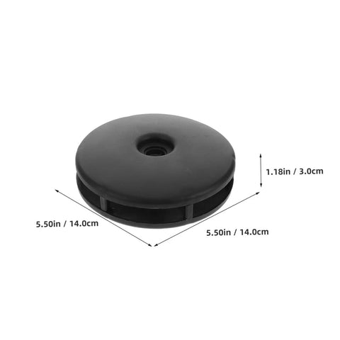 Smooth Rotation Pulley Wheel Covers For Gym Equipment, Noise Reduction Replacement Caps For Fitness Machines, Universal Fitness Pulley Covers, 2 Pairs, Durable Shield For Home Workout Gear black cover, 5.5in