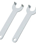 Heavy Duty Angle Grinder Wrench Set Compatible With 125 Mm And 150 Mm Tools, solid galvanized steel, 14 cm length, 2-pack.