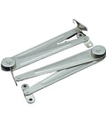 Rotating Concealed Cabinet Hinges Two Pack, Smooth Lift And Close Door Fittings, Tough Furniture Hardware, Silver Iron Material