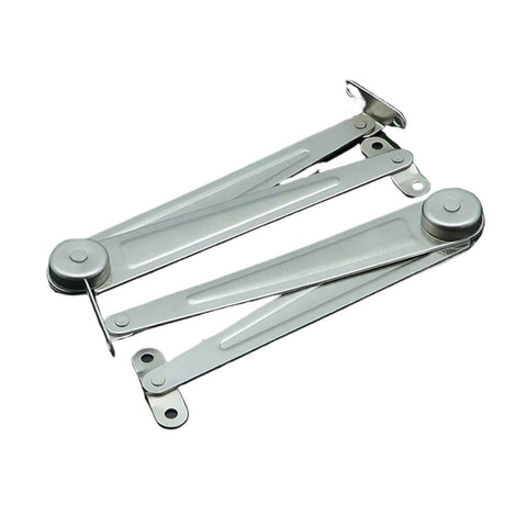 Rotating Concealed Cabinet Hinges Two Pack, Smooth Lift And Close Door Fittings, Tough Furniture Hardware, Silver Iron Material