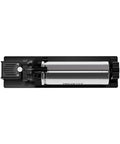 Rotary roller engraving accessory for Creality Falcon A1 laser engraver; silver cylinder on black base