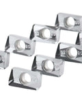 APKT160408-LH carbide inserts for aluminum machining, 10-piece set in silver metal