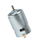 Smooth Riding DC Motor 775 Upgrade Kit Featuring Dual Ball Bearings That Kick Some Serious Torque At 12000 RPM side view showing motor design and shaft.
