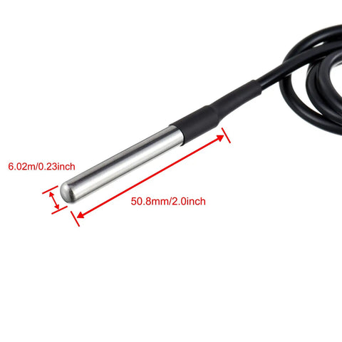 DS18B20 Temperature Sensor Module Kit With Waterproof Stainless Steel Probe For Raspberry Pi GPIO measuring device close-up
