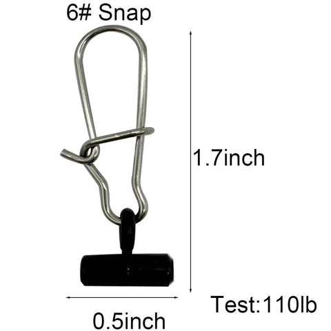 Sinker Sliders 50 Pack With Six Pound Duo Lock Snap For Fishing Rigs Stainless Steel Snaps And ABS Plastic Sinker Slides