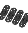 4 Pack Flush Mount Hinges Zinc Alloy 2.2mm 180 Degree Opening Heavy Duty Cabinet Hinges For Folding Tables Sewing Machine Cabinets RV Conversions 30000 Plus Cycles