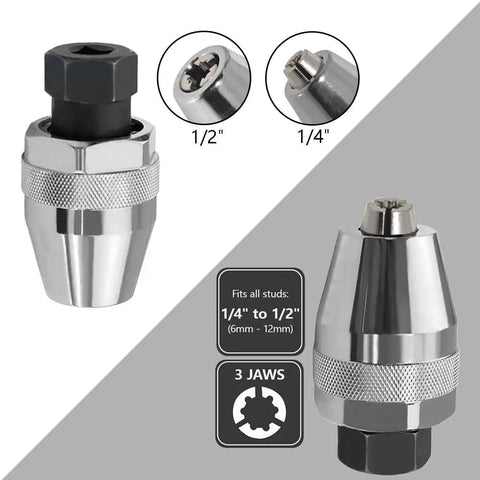 Heavy Duty Stud Remover And Extractor Tool For One Quarter To One Half Inch Bolts Grips And Removes Broken Rusted Round Off Painted Studs