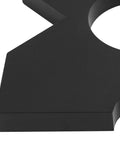 Close-up of Heavy Duty H Frame Hydraulic Shop Press Plates Set, 9.75 x 9.75 x 1 in, iron with 4 notches, durable iron construction.