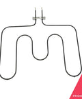 Replacement Oven Bake Element 318255401 For Electric Ranges And Stoves, shown with two prongs and metal support