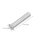 50 Durable Metal Panel Pulling Studs For Auto Body Work. Silver welding pin measuring 2cm x 0.7cm, used for car dent repairs.
