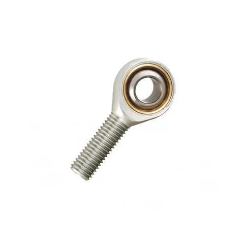 Two Piece SA10 Rod End Set With Right Hand Metric Threads featuring a precision fish eye ball joint with threaded shaft.