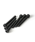 Heavy Duty M2.5 X 6MM Socket Head Cap Screws Bolts 50 Pack Black Oxide 304 Stainless Steel on white background