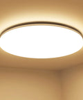 Slim Flush Mount LED Ceiling Light 2400 Lumens, 200 Watt Equivalent, IP54 Waterproof Dustproof, 3000K Soft Warm White