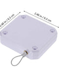 Automatic Door Closer For Sliding Screen Doors With 500g Tension And 1.2m Cable Length, ABS steel, compact square design