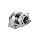 Heavy Duty Precision Planetary Gearbox 90 Degree Right Angle Speed Reducer for NEMA 34 Stepper and Servo Drive, silver finish.