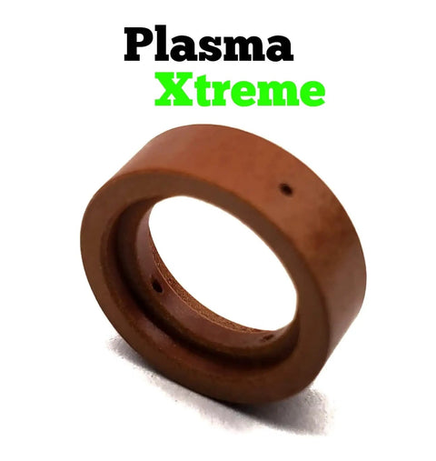Close-up of swirl ring from Killer Thirteen Piece Plasma Cutter Consumables Set For Harbor Freight Titanium Forty Five Amp Plasma