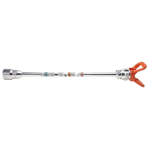 Lightweight 10 Inch Aluminum Spray Gun Extension With RAC IV Tip Guard Ladder Free Setup For High Ceilings And Tight Corners
