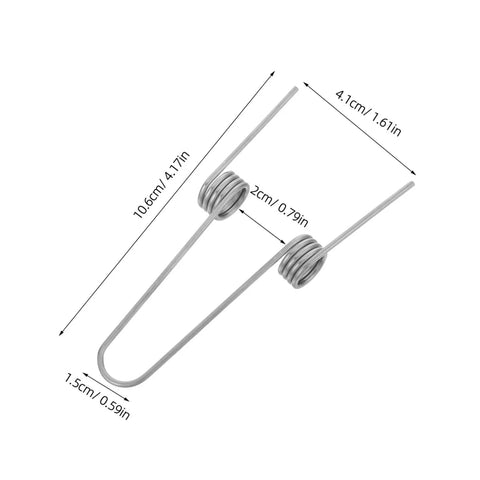 Heavy Duty Dual Torsion Spring Kit for Trash Can Lids, Top Tier Stainless Steel 4 Pack With 1.6mm Wire For Smooth Operation And Quick Lid Snap Back in Kitchen DIY Repair Projects You Gonna Love, 10.6cm spring