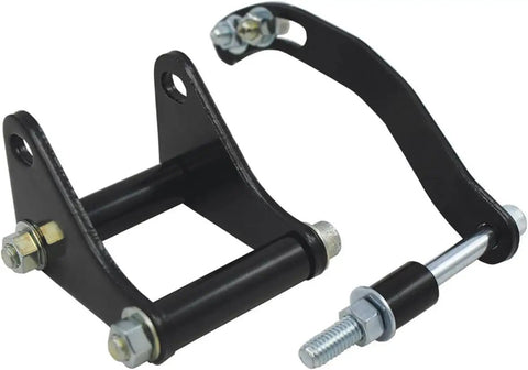 Complete Semi Gloss Black Steel V Belt 2 Groove Long Water Pump LWP Crank Pulleys With Alternator And Power Steering Brackets Kit For SBC Chevy Small Block 350 327 Engines Up To 1978 Ready To Install, black steel brackets