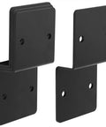 Heavy Duty 4 Pack Pergola Brackets Black Z Deck Joist Ties For 2x6 Cross Joists And 6x6 Posts 6 Gauge Steel Powder Coated Anti Rust Pre Drilled Holes