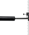 Single Leg Squat Roller Attachment for Power Rack and Home Gym, Nordic Curls Kit, side view showing steel build and mounting clamp