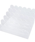 Clear Acrylic Mail Sorter With Five Compartments, Desktop File Organizer for Letters and Documents shown at an angle