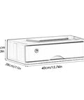 Lockable Wooden Desktop File Cabinet With Multi Tier Drawers For Home Office Space Saving Desk Organizer with dimensions 40x28x11 cm