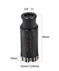 Ostek dry diamond core drill bit for granite, 35mm (1-3/8 in), 5/8-11 thread, front view