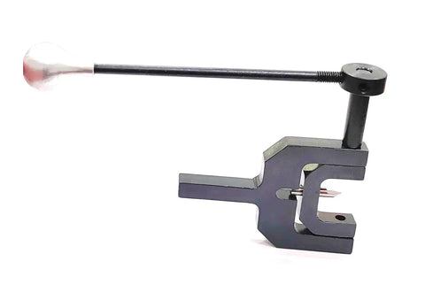 Side view of Radius Ball Turning Tool for Lathe with Three Eighths Inch Shank HSS Bit for concave and convex ball turning