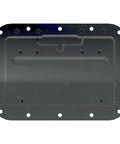 Four Pack Large Spring Loaded Recessed Steel Handles With Black Powder Coat And Padded Rubber Grip For Case Chest Box Cabinet And Speaker Enclosures, 7 Inch Wide By 5 Inch High By 0.71 Inch Deep, 16 Gauge Steel, Three Quarter Inch Bail Stops At Ninety.