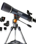AstroMaster 102AZ Telescope For Beginners With A Short Tube Refractor Fully Coated Glass Optics Adjustable Height Tripod Easy Setup