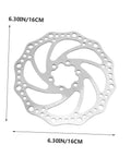 Heavy Duty Mechanical Disc Brake Set For Mountain Bike Front And Rear, 160mm aluminum rotor with stylish design and precision holes.