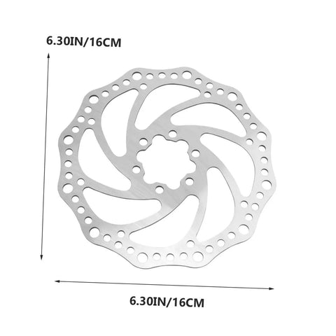 Heavy Duty Mechanical Disc Brake Set For Mountain Bike Front And Rear, 160mm aluminum rotor with stylish design and precision holes.