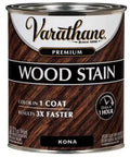 Top Shelf Semi Transparent Wood Stain In Kona Shade quart can for furniture, cabinets, trim, and paneling.