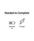 Image showing required components for Blackjack 24 Inch V2 Catamaran Brushless RC Boat: Batteries x2 and Charger