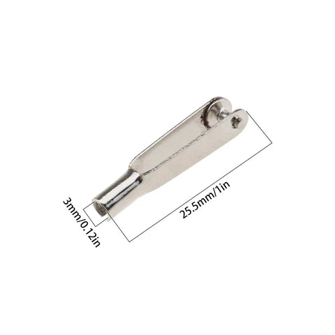 20 Pack Mini Snap Links M3 Thread Clips Self Locking Metal Clevis For RC Planes Wings And Fuselage Fixes Durable Aircraft Hardware For Remote Control Model Airplanes And Electric Planes Easy Field Fixes And Quick Repairs, 25.5mm M3 metal clevis