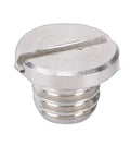 Upgrade Your Ride With This 2 Pack Metal Gear Case Drain Plug Kit That Slides Right Into Mariner Outboards For Tight Oil Changes And No Leaks During Service Time. silver metal slotted gear case drain plug
