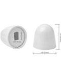 Universal Toilet Bolt Caps Set 4 Pack With Round White Push On Covers And Extra Washers For Easy Installation Conceal Toilet Bowl Fasteners
