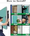 Adjustable Drywall Access Panel With Keyed Lock And Fire Rated Aluminum Shell installation steps for walls and ceilings