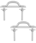 Heavy Duty Marine Dock Ladder Hardware Kit For Boats And Pontoons Slick 2 Pack Mounting Kit with stainless bolts.