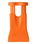 Orange Dope Mini Climbing Wedge For Arborists, Stowable Carabiner Friendly Tool Carrier Felling Wedge, solid plastic, front view