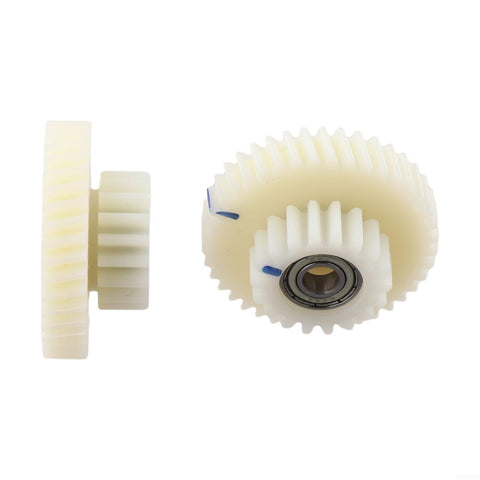 Side and front view of Three Piece Nylon Gear Set For 95RX Ebike Motor Replacement Includes 40T And 18T Gears With 6Mm Bearing