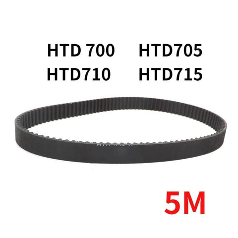 HTD 5M Timing Belt Drive Set 700 705 710 715 Heavy Duty Drive Belt displayed with lengths and 5M label.
