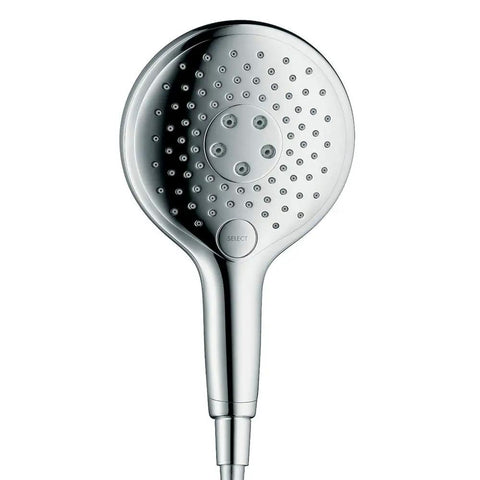 Raindance Select S Easy Install 6 Inch Handheld Shower Head With Rain Air Mix And CaresseAir Modes 2.0 GPM 81 NoClog Spray Channels