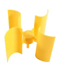 Yellow blades of a Compact Wind Turbine Kit For Education And STEM Projects, Small Vertical Wind Generator 12V And 48V DIY Power Kit