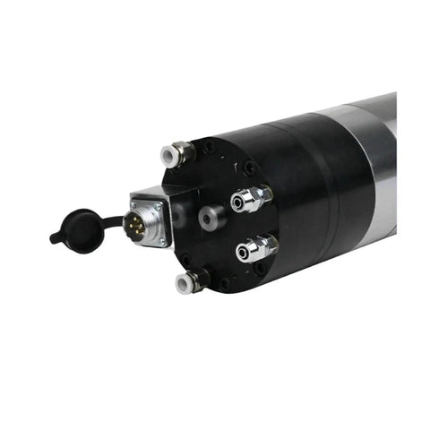 BT30 BT40 Automatic Electrospindle For 5 Axis And 3 Axis CNC Machines 7.5kW 380V close-up water cooling connectors